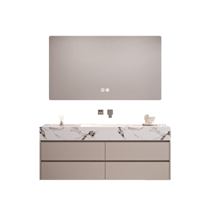 <span class=keywords><strong>Lavabo</strong></span> de Estilo Moderno Fabricado en Fábrica, Individual o Doble, con Espejo y Cajones, Muebles de Baño - Product Image 4