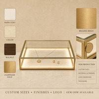 Vitrine à bijoux personnalisable de la marque GZowin avec éclairage LED, durable et de haute qualité, facile à nettoyer pour les magasins de bijoux de détail
