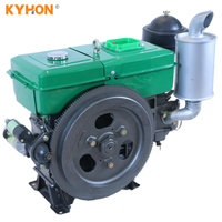 Moteur diesel monocylindre 4 temps refroidi par eau à démarrage électrique de haute qualité, facile à entretenir, KaiHong 13,2 kW Euro 2