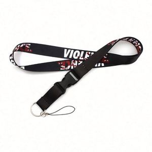 Cordón para el Cuello de Poliéster Rojo Ecológico sin Pedido Mínimo con Logotipo Personalizado, Impresión en Huecograbado y Serigrafía - Product Image 3