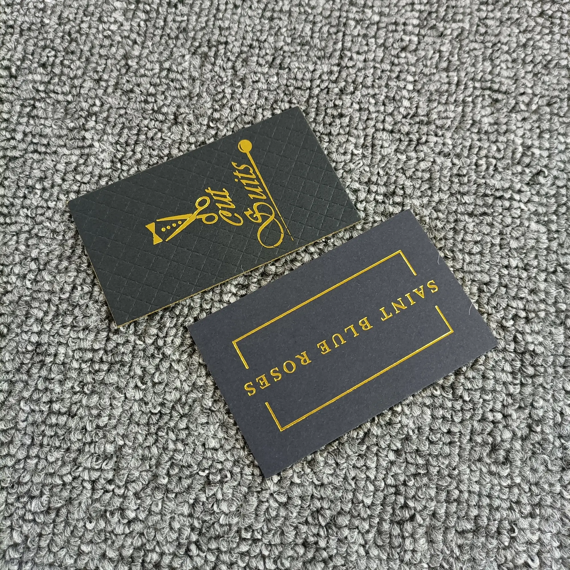 Sıcak satış mükemmel kalite özel isim kartı altın folyo kartvizit baskı tasarım
