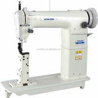 Machine à coudre industrielle plate à point noué BR-810, à commande manuelle, haute vitesse, pour usage domestique, avec moteur neuf