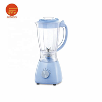 Mixeur de Table Électrique de Luxe à Commande par Bouton, Faible Bruit, Vitesse Variable, Automatique, pour Smoothies et Broyage de Glace, en Plastique, 400W