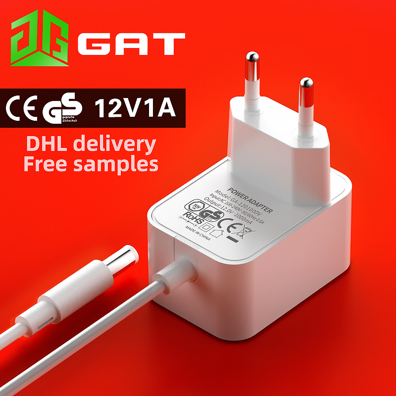 12 в 1 а европейский стандарт 12 Вт CE GS RoHS Сертифицированный высококачественный адаптер постоянного тока импульсный источник питания ЕС цифровой универсальный штекер