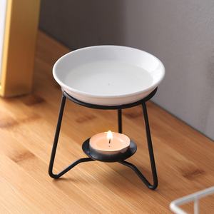 Calentador de aceite aromático, quemador de aceite esencial perfumado de té de Metal para <span class=keywords><strong>Spa</strong></span> interior, Yoga, meditación, decoración del hogar para uso en interiores - Product Image 3