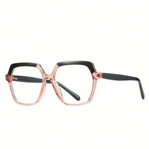 Lunettes de vue carrées tendance personnalisées avec logo, montures optiques TR90 anti-lumière bleue pour femmes, vente en gros - Product Image 6