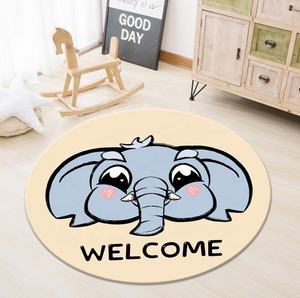 Comprar alfombra redonda de microfibra esponjosa para habitación de niños alfombra de área de juego - Product Image 6