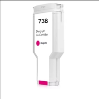 Cartucho de tinta Ocbestjet 738 BK 130Ml Compatible con impresoras de formato ancho HP DesignJet T850 T950 cartucho de tinta plotters negros
