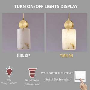 Lámpara <span class=keywords><strong>de</strong></span> <span class=keywords><strong>Techo</strong></span> <span class=keywords><strong>Colgante</strong></span> Moderna Cuadrada <span class=keywords><strong>de</strong></span> Latón Dorado con Cristales, Altura Ajustable - Product Image 4