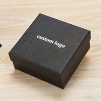 Boîtes carrées en carton rigide de haute qualité avec logo personnalisé, base et couvercle, impression par estampage