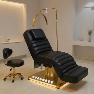 Luxus <span class=keywords><strong>Massage</strong></span>-Hebetische Spa-Massageliege Wachsliege Kosmetikstühle Elektrischer Kosmetikerstuhl für Gesichtsbehandlungen Schönheit Elektrische Liege - Product Image 4