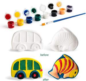 Gipsfiguren zum Bemalen – Kreatives Malset & Geschenkspielzeug für Kinder ab 3 Jahren – Keramikfiguren Selbst Gestalten - Product Image 4