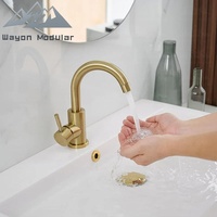 Robinet de cuisine pivotant en forme de L, design minimaliste moderne Wayon, pour maison contemporaine