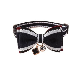 Collier d'entraînement pour animaux de compagnie PUPE réglable, petit col à nœud en velours côtelé, élégant, simple, imprimé, personnalisé, pour chats et chiens - Product Image 3