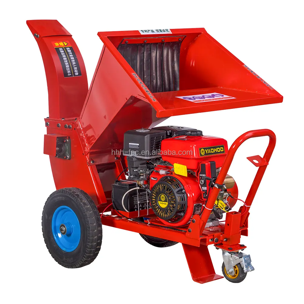 HFCD-110 10hp trituratore cippatrice per rifiuti da giardino rosso