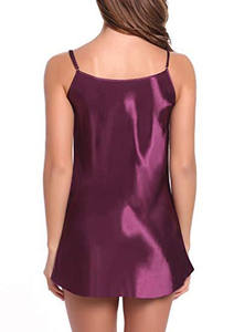 Set Pakaian Tidur Erotis dengan Bahan Sutra Es Lembut, Lingerie Seksi Wanita dengan Set Pakaian Dalam Berenda, Stok Pakaian Rumah, Bodysuit untuk Wanita - Product Image 3