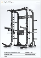 Rack de squat multifonctionnel en acier commercial avec cadre de presse à la barre de type Hummer, plateforme de musculation à domicile, machine Smith pour salle de sport