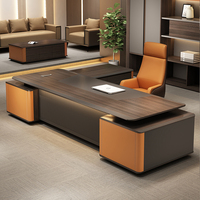 Personnalisé haut de gamme Design moderne en forme de L directeur directeur directeur PDG patron bureau en forme de l bureau exécutif Escritorio De Oficina