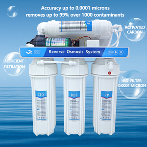 Sistema de Filtro de Agua por Ósmosis Inversa Alcalinizante Eléctrico, Autolimpiante, Membrana RO de 5 Etapas, Montado en Pared, 100 GPD, 1 Año de Garantía, para el Hogar - Product Image 4