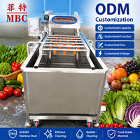 MBC Automatische Fruitwasinstallatie Bubbel Fruitreinigingsmachine voor Mango, Appel, Sinaasappel, Peer en vers fruitverwerking