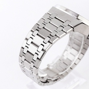 Bracelet de montre sport <span class=keywords><strong>Gshock</strong></span> GA2100 en <span class=keywords><strong>acier</strong></span> inoxydable - Noir de luxe - Product Image 5