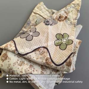 Trapos de Tela Reciclada Multicolores 100% Algodón para Uso Industrial, Gran Absorción de Agua y Aceite, Paños de Limpieza a Granel - Product Image 4