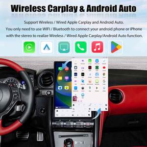 Autoradio 14.4 pouces pour Nissan GTR 2008-2015 <span class=keywords><strong>Android</strong></span> Head Unit Multimedia Player GPS Navigation Wireless Carplay <span class=keywords><strong>Android</strong></span> <span class=keywords><strong>Auto</strong></span> - Product Image 3