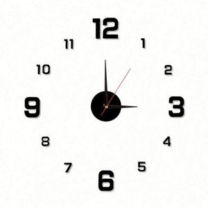 3D LUMINOVA Digital Minimalist Floor <b>Clock</b> Frameless Acrylic <b>Silent</b> Living Room Bedroom Office <b>Wall</b> Decor Quartz - Product Image 1