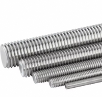 Tiges filetées à droite en acier au carbone galvanisé M14-M36 pour applications industrielles lourdes et médicales