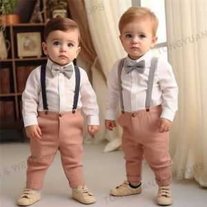 Custom Clothing <span class=keywords><strong>Manufacturers</strong></span> Wedding Suits for Baby Boys Outfits Roupa infantil para crianças 2 Sets Gentleman Wear Baby Suits - Product Image 6