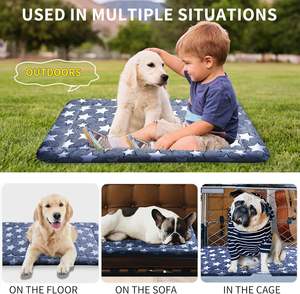 Vente en gros 2 en 1 doux et durable épaissi hiver été tapis de <span class=keywords><strong>cage</strong></span> pour chien coussin de chenil tapis de couchage pour lit pour animaux de compagnie - Product Image 4