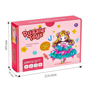 子供のための創造的な教育玩具生地キットアートステッカー描画プリンセスアート水彩画クリエイティブ - Product Image 2