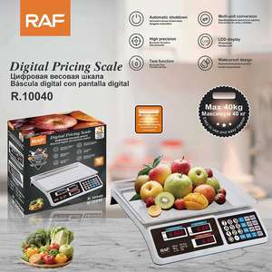 Báscula de Cocina Multiusos: Báscula de Alta Precisión RAF de 40 kg con Diseño Impermeable y Fácil Cálculo de Precios - Product Image 1