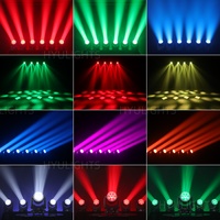 7X40W RGBW faisceau LED tête mobile abeille oeil lumière Zoom lavage DMX512 DJ effet Club scène boîte de nuit éclairage de fête de mariage