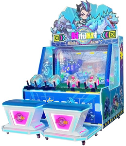 Console di Gioco Arcade Interattiva con Sparatutto ad Acqua, Cabinet in Metallo, Acrilico e Legno, Funzionamento a Moneta, Sensore di Movimento, in Inglese, per 2-4 Giocatori - Product Image 6