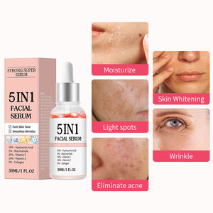 Sérum Visage Coréen OEM <span class=keywords><strong>Anti</strong></span>-Âge 5 en 1 à la Vitamine C et Niacinamide, Correcteur de Taches Brunes en Marque Blanche - Product Image 1
