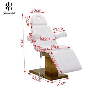 Electric Adjustable 3 Motor Beauty Bed Spa Treatment Massage <b>Table</b> Synthetic Leather Modern Portable Cosmetic Facial Lash Bed - Product Image 6