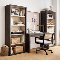 Mobilier contemporain pour bureau à domicile Chaise de bureau pivotante rembourrée en bois massif en rotin
