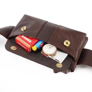 Andong Oil Wax Cow Leather Waist Pack <b>for</b> <b>Men</b> Man Crossbody <b>Shoulder</b> Chest <b>Bags</b> Multi-functional Male Belt Phone Pocket <b>Bag</b> - Product Image 6
