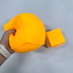 0728 Ultra-soft Squishy Squeeze Cheese Block Relieve Stress Slow-rising Food <b>Toys</b> <b>Desk</b> Decor Small Novelty <b>Toy</b> for Office - Product Image 1