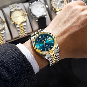 <span class=keywords><strong>Reloj</strong></span> de Pulsera de Cuarzo para Hombre POEDAGAR 910, Resistente al Agua con Manecillas Luminosas, Nuevo Estilo de Lujo en Acero Inoxidable, Relojes para Caballero Montre <span class=keywords><strong>Reloj</strong></span> - Product Image 2