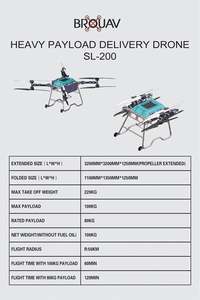 Drone de livraison 100kg, drone hybride, longue durée, livraison par drone lourd - Product Image 6