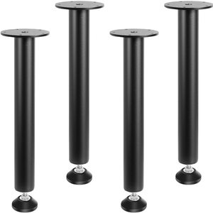 DIY Furniture Parts 16" Adjustable Heavy Duty Steel <b>Table</b> Legs Set of 4 Metal Desk Legs Coffee Dining <b>Table</b> Base EDPTBL026 - Product Image 2