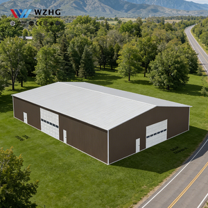 Hangar industriel en acier galvanisé à chaud personnalisé pour la culture géoponique, certifié ISO9001, durée de vie de 50 ans, prix d'usine - Product Image 1