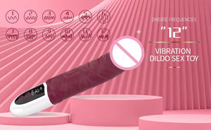 Vibrador con pantalla LCD, 12 modos de vibración, consolador, juguete sexual femenino, juguete para adultos, consolador vibrador femenino, consolador, juguete sexual. - Product Image 5