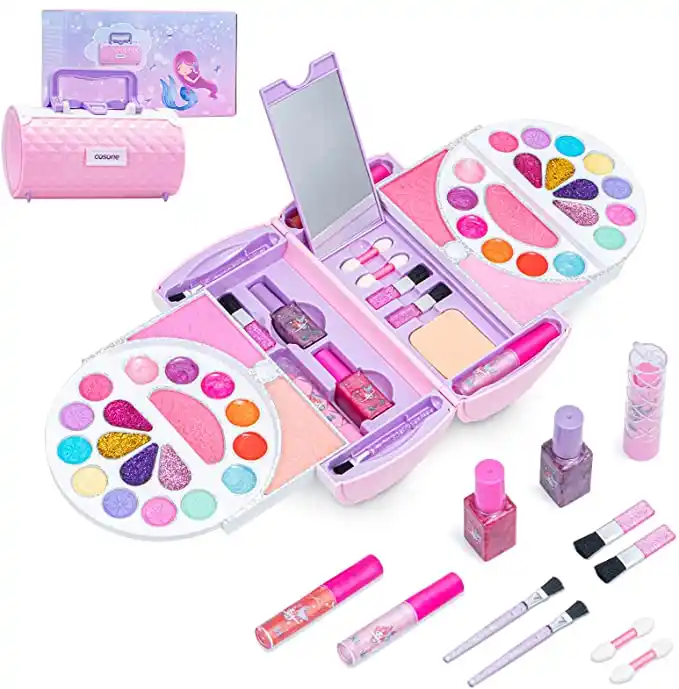 Kids Makeup Set for Girls Lollipop Cosmetic Toy Set Safety Non-toxic  Washable Real Makeup Kit Toy for Girls Girl Makeup Toy Baby Cosmetics Baby  Toys