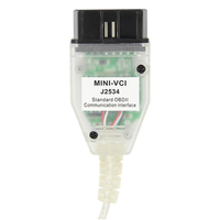 Última Versión 2024 KINGOBD MINI VCI V18.00.008 Interfaz J2534 V17 Lector de Códigos de 12v para TIS Techstream Cable de Diagnóstico OBD
