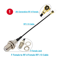 Câble coaxial BEVOTOP F mâle/femelle vers U.FL/MHF-4/RF-4 femelle Pigtail RF1.13 50 OHM pour extension d'antenne WiFi 3G