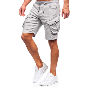 Hot Selling Summer Custom Logo Men's Cropped Pants Loose <b>Overalls</b> Trending Cargo Shorts Outdoor Casual Solid Shorts Wholesale - Product Image 1