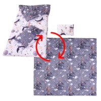 Tapis de sieste 2-en-1 personnalisé pour tout-petits avec oreiller et couverture, matelas de sommeil tout-en-un pour enfants, idéal pour la garderie et la maternelle